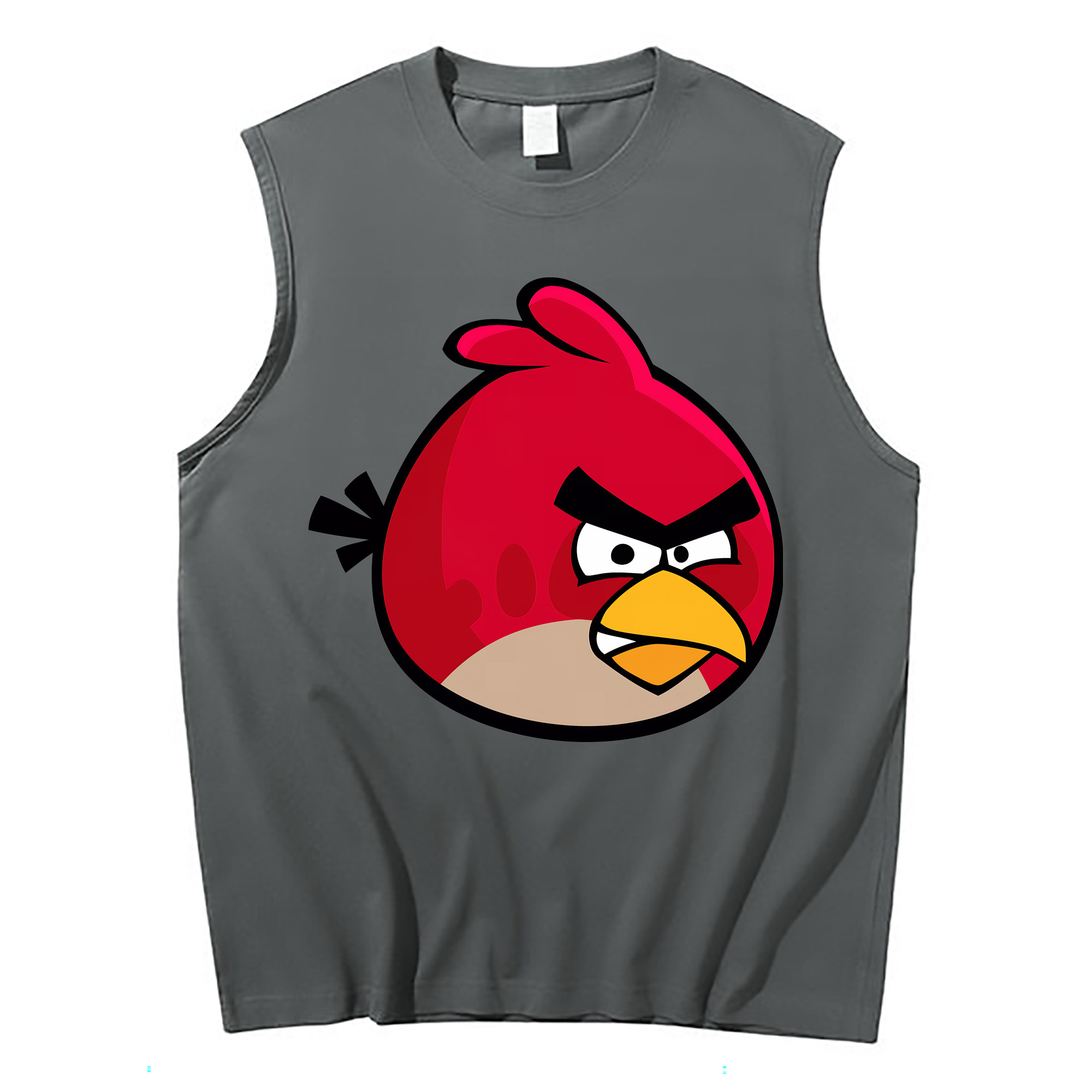 （画像用） Angry Birds アングリーバード コットン100％タンクトップ（フロントプリント）